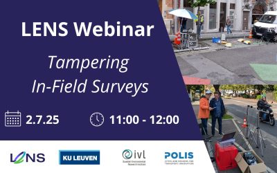 Invitation: LENS webinar on tampering in-field surveys